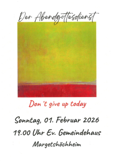 1. Abendgottesdienst 1.2.2026