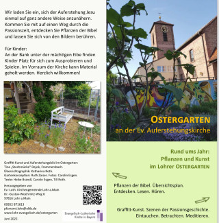 Ausschnitt des Ostergarten Flyers