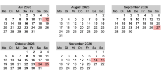 Tauf-Termine Juli-November 2026